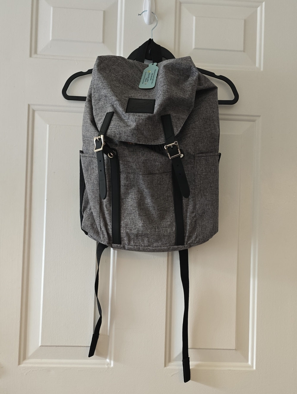 Drawstring Backpack Heathered Gray